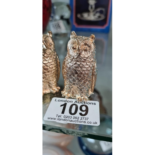 109 - Novelty Owl Salt/Pepper Shakers