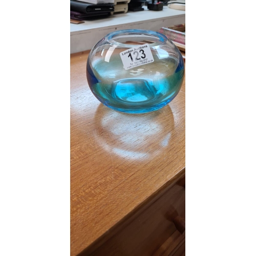 123 - Blue Glass Vase