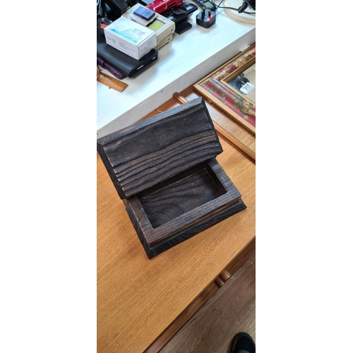 124 - Wooden Box in the form of a book