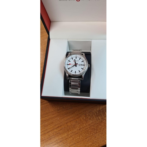 3 - Mondaine Swiss Railway Watch Boxed