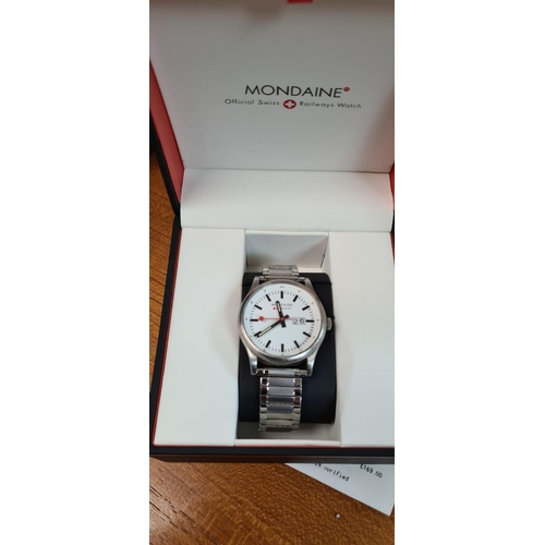 3 - Mondaine Swiss Railway Watch Boxed