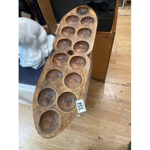 334 - Wooden Mancala Board