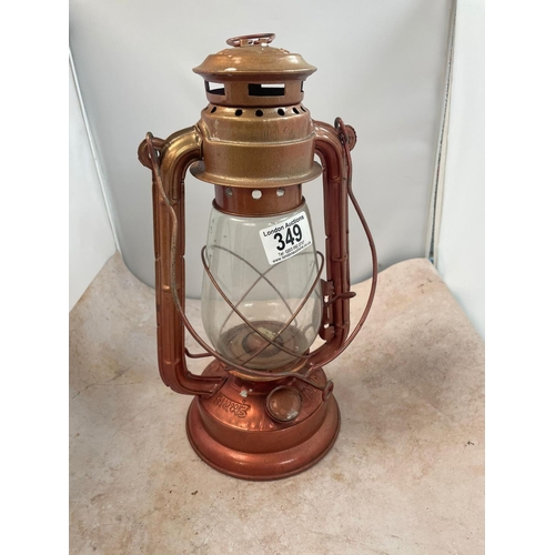 349 - Vintage Diamond Hurricane Lamp