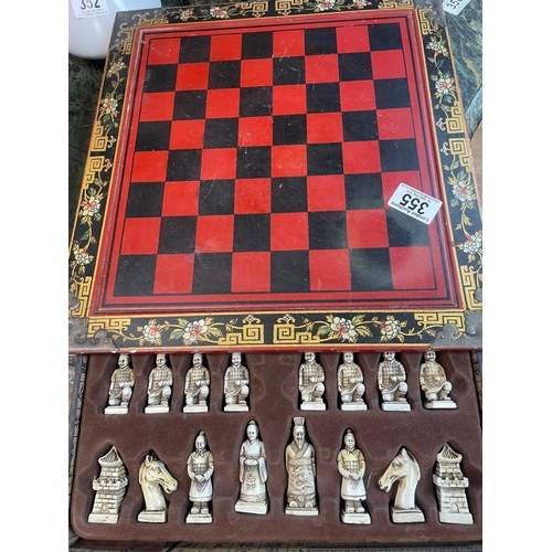 355 - Vintage Chinese Chess Set