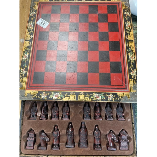 355 - Vintage Chinese Chess Set