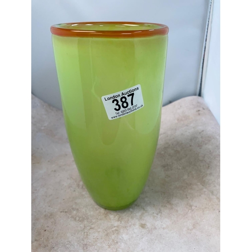 387 - Vintage Glass Vase