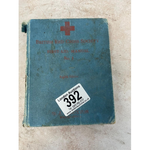 392 - Vintage British Red Cross First Aid Manual