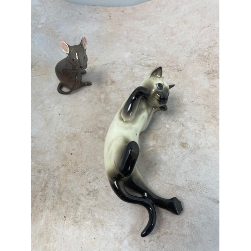 399 - Beswick Mouse and a Similar Cat