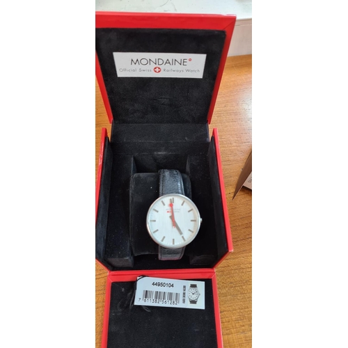 4 - Mondaine Swiss Railway Watch Boxed