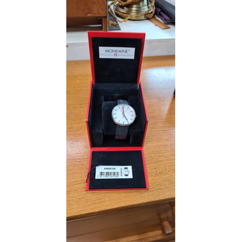 4 - Mondaine Swiss Railway Watch Boxed