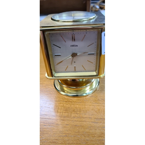 51 - Art Deco Style Angelus Swiss Compendium Desk Clock