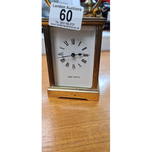 60 - Maplin and Webb Carriage Clock with Key