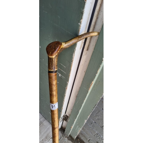 91 - Deer Antler Shooting Stick