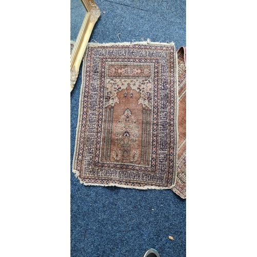 94 - Pair of Silk Prayer Rugs