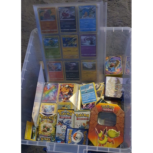 150 - Good Lot containing a collection of trading cards including unopened Pokemon Cards. 400+ Cards