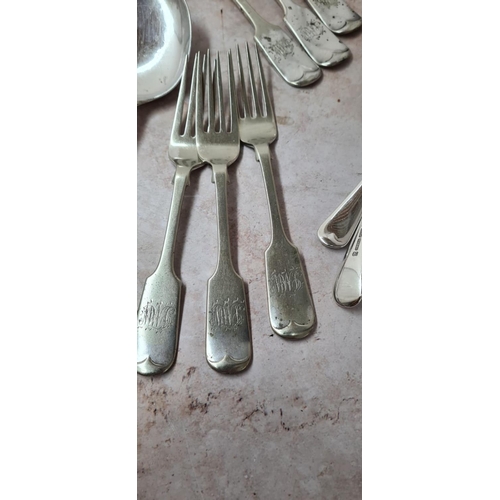 213 - Assorted Silver Plate Cutlery