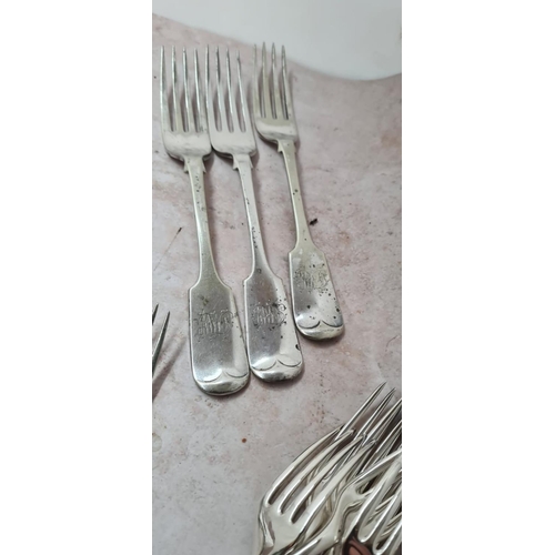 213 - Assorted Silver Plate Cutlery