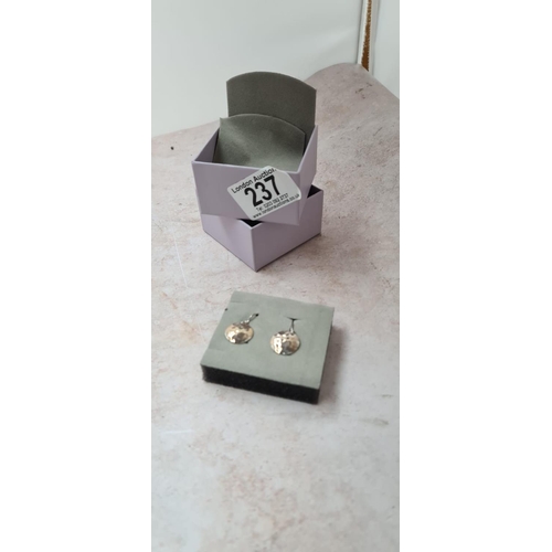 237 - 2 Pairs of New Silver Earrings