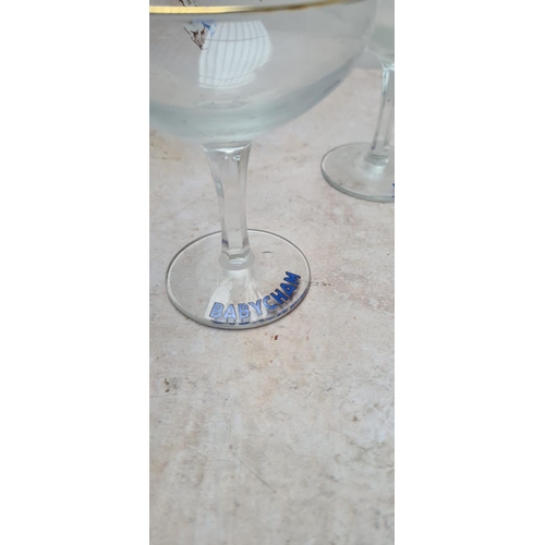 262 - Lot of 4 Vintage Babycham Glasses