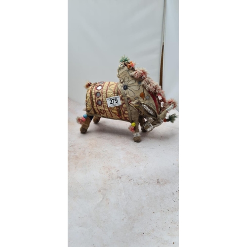 279 - Vintage Indian Bull Stuffed Toy