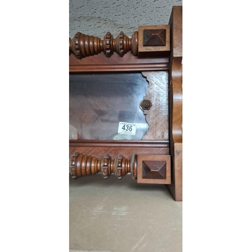 436 - Victorian Oak Case Regulator Wall Clock