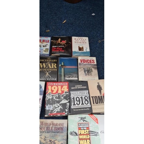 520 - Good Lot of First World War Books