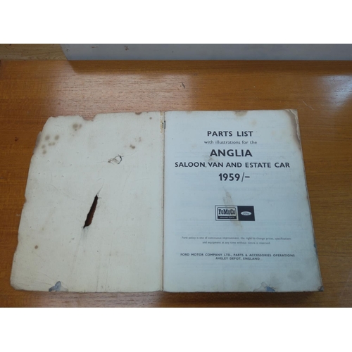 422 - Vintage 1950s Ford Anglia Parts Manual