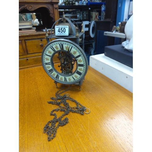 450 - Tempus Fugit Skeleton Clock