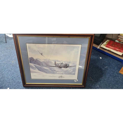 509 - The Scenic Route-Alan S Holt Ltd Edition 8/100 Signed by Artist and Accompanying Squadron Members wi... 