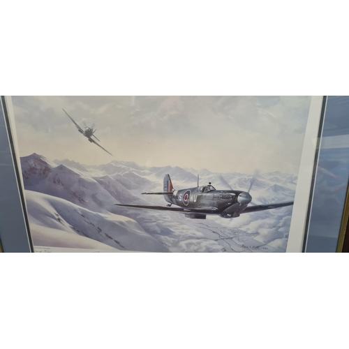 509 - The Scenic Route-Alan S Holt Ltd Edition 8/100 Signed by Artist and Accompanying Squadron Members wi... 