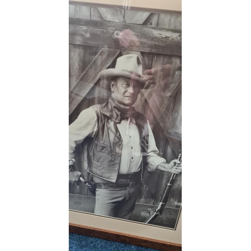 513 - Framed John Wayne Print