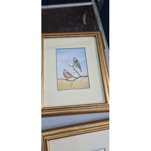 455d - Series of 5 Pencil Signed John Dolton Prints of Birds