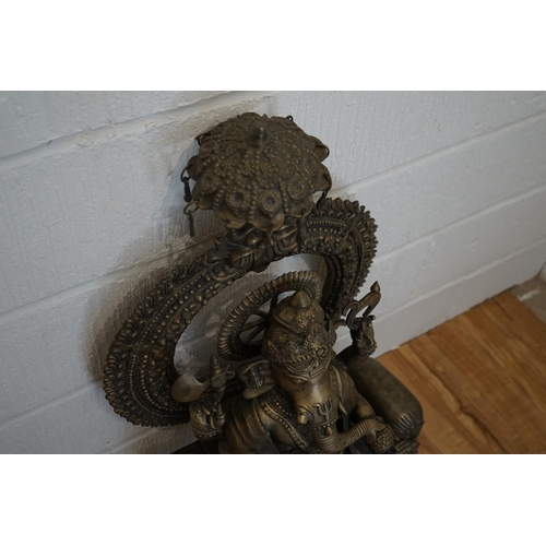 110 - Large Heavy Brass Ganesh Statue (Approx. 1 Metre Tall 50cm Wide)