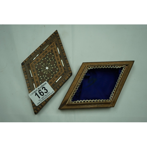 163 - Diamond Shape Inlaid Box