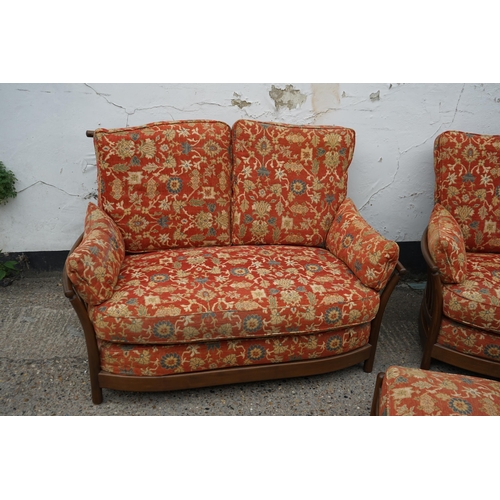 35 - Vintage Ercol Renaissance Suite consisting of 2 Sofas and a Footstool