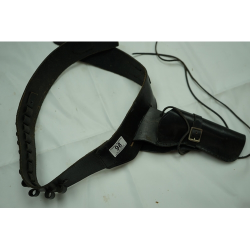 98 - Western Leather Belt Rig with Holster