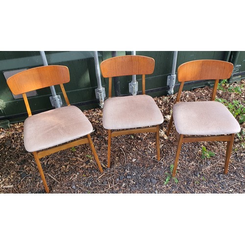 773 - Set of 3 Danish dining chairs