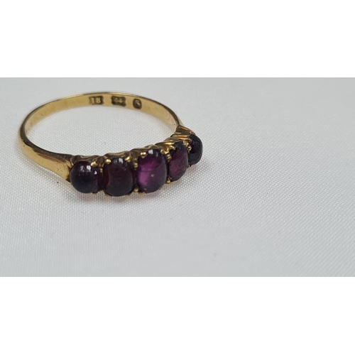 36 - 18ct Gold and Amethyst Ring 3.4g