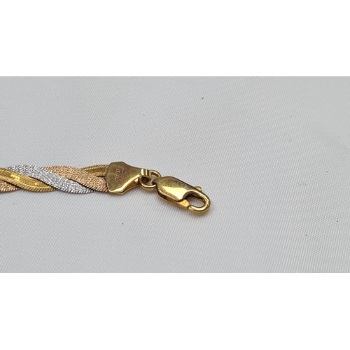 60 - Italian 18ct Gold Bracelet 6.5g