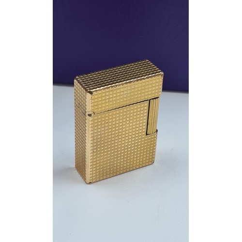 65 - Vintage Dupont Gold Plated Lighter