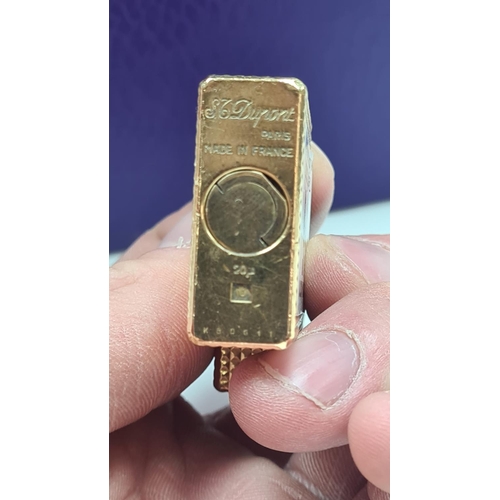 65 - Vintage Dupont Gold Plated Lighter