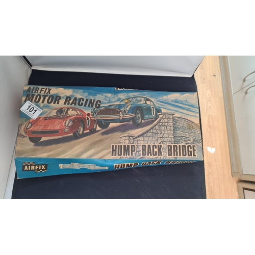 101 - Boxed Airfix Motor Racing Hump Back Bridge