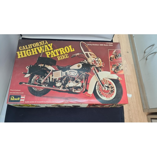 104 - Boxed Revell Model Kit-California Highway Patrol Bike