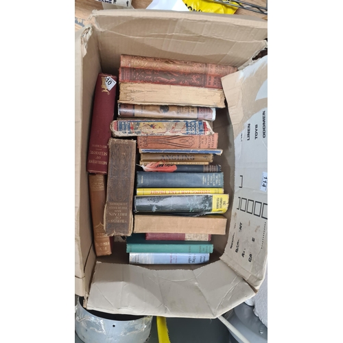 114 - A Good Lot of Vintage and Antique Books including books on Fly Fishing