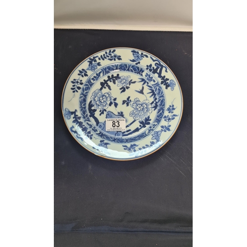 83 - An 18th Century Chinese Blue and White Export Charger