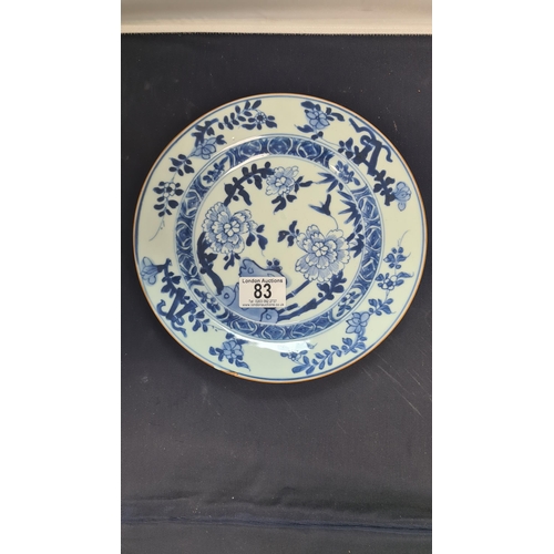 83 - An 18th Century Chinese Blue and White Export Charger