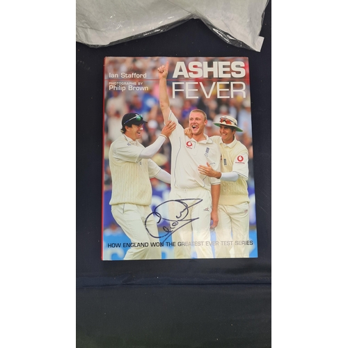 87 - Ashes Fever Cricket Book Signed by Andrew ‘Freddie’ Flintoff