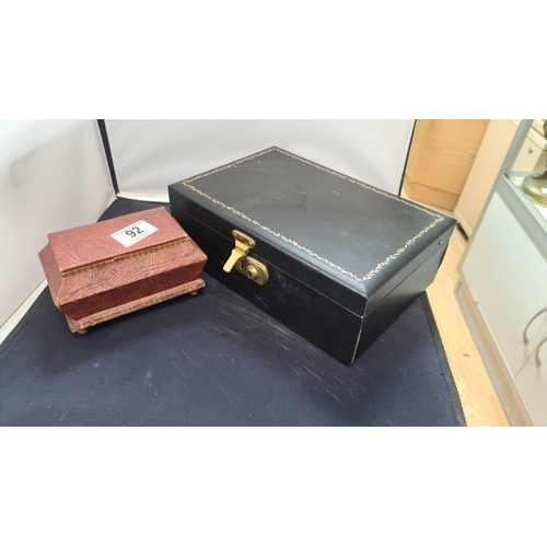 92 - Vintage Jewellery Box and a 