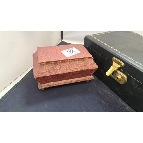 92 - Vintage Jewellery Box and a 