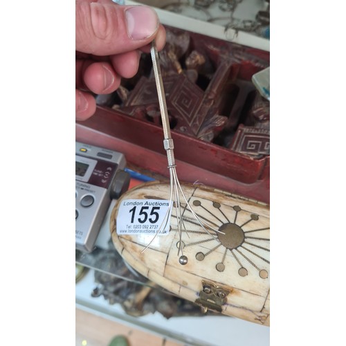 144 - Boxed Sterling Silver Swizzle Stick